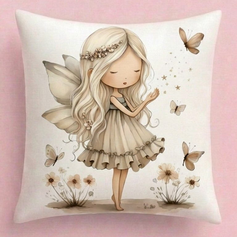 FUNDA DE COJIN INFANTIL HADA CAFE 2