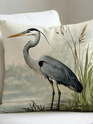 FUNDA DE COJIN AVE GRIS