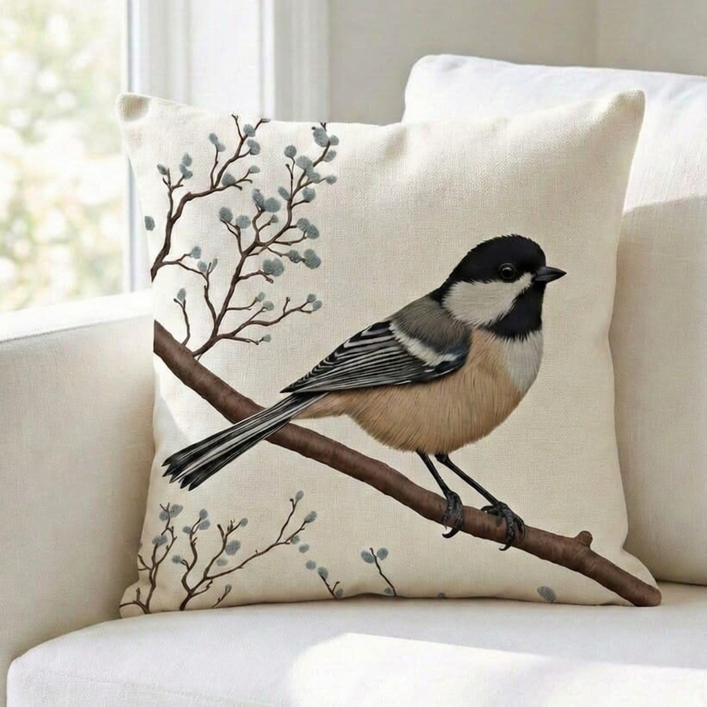 FUNDA DE COJIN PAJARO SOLO 1