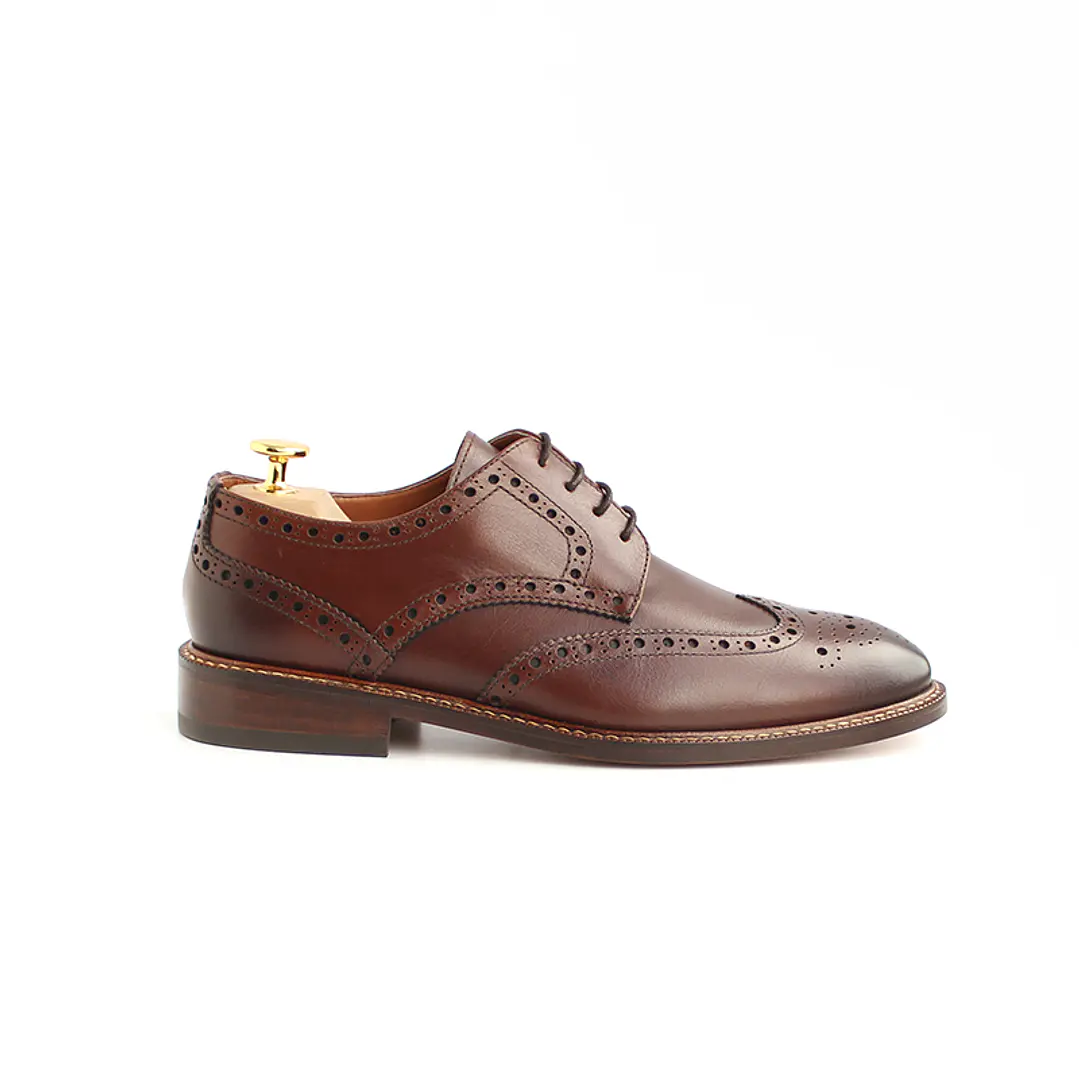  Henrik Wingtips Marrón 2