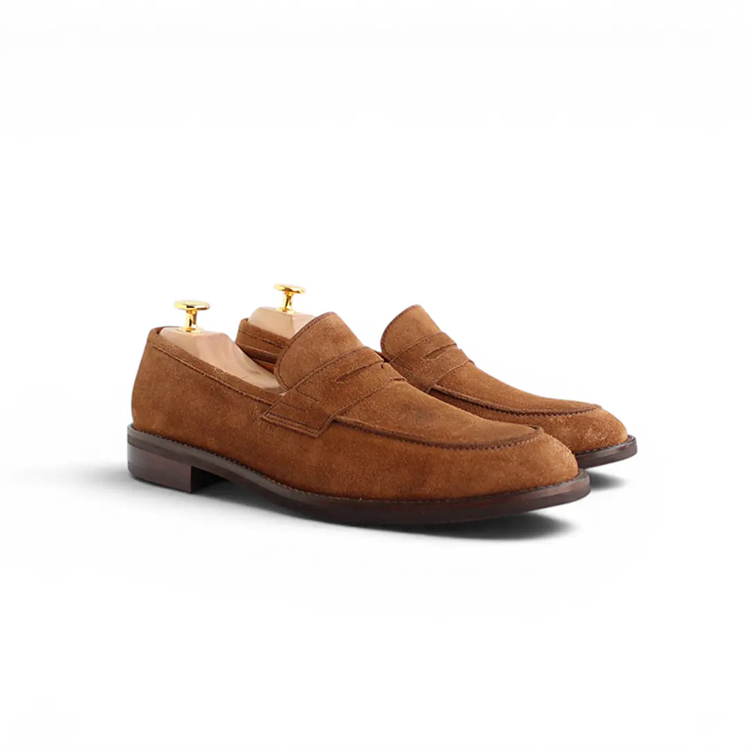 Aarón Loafers Gamuza Camel 1