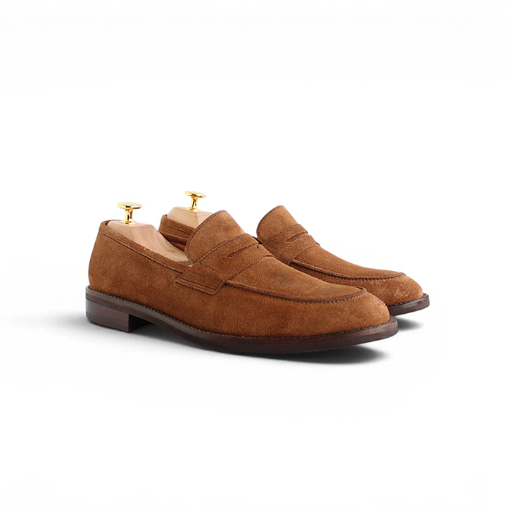 Aarón Loafers Gamuza Camel 1