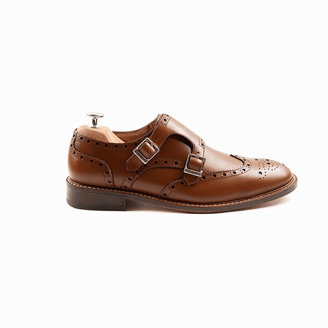 Wilde Double Monkstrap Coñac