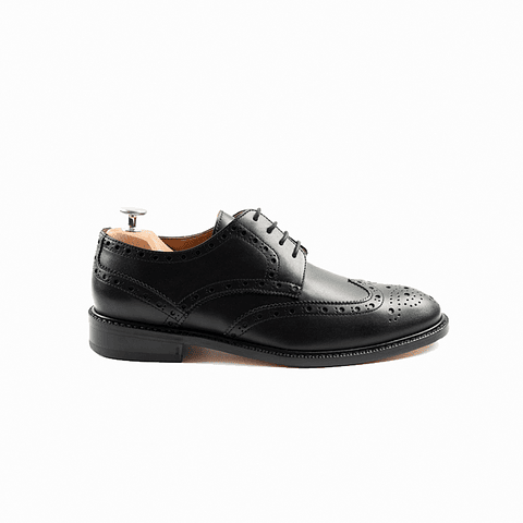  Henrik Wingtips Negro