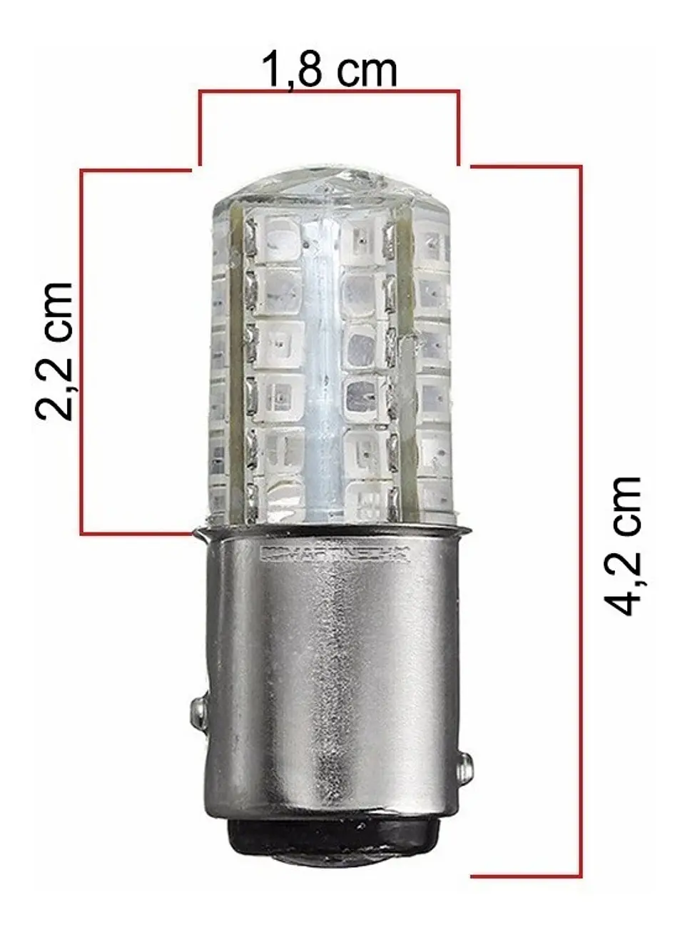 Bombillo Led Stop Siliconado Fijo Y Strober Alta Intensidad 3