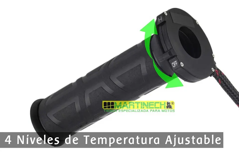Manillares Calefactables Moto 4 Niveles De Temperatura 3