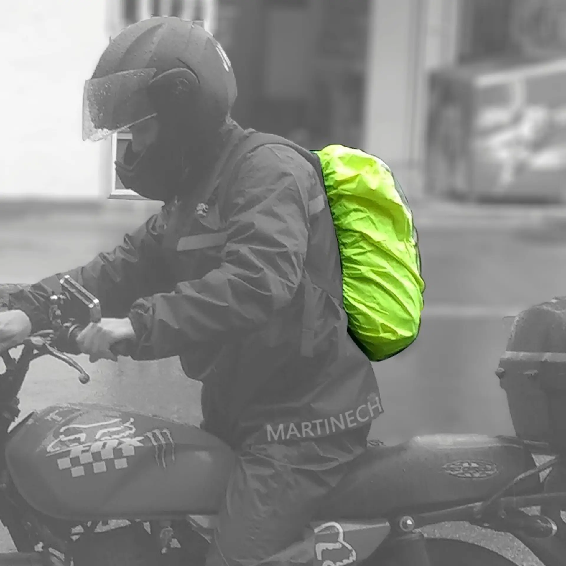 Forro Impermeable Maleta Moto Reflectivo 3m Rain Cover Bici 12
