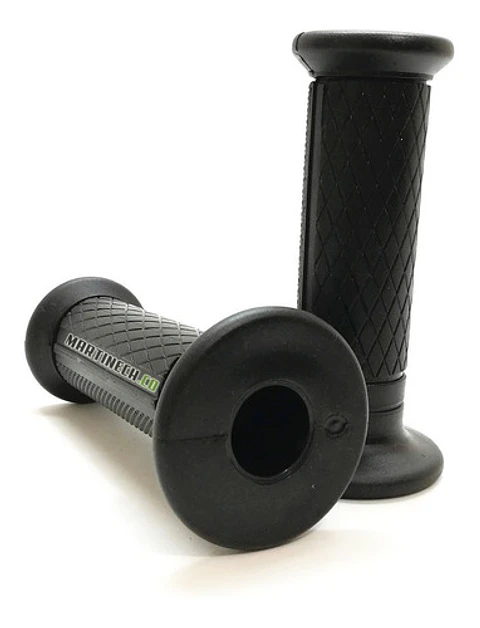 Manillares Grips Puños Para Moto 100% Caucho Confort Negro