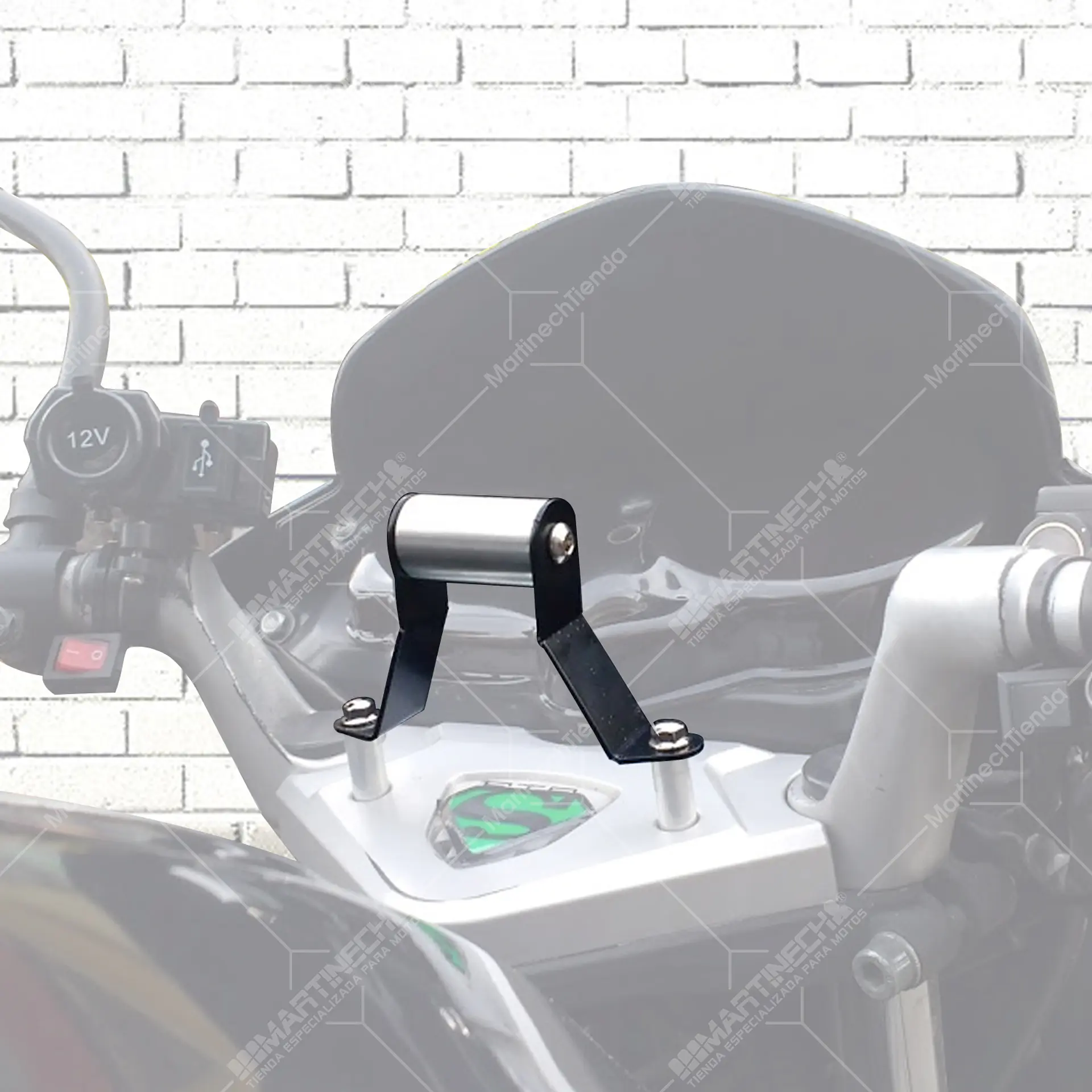 Base Soporte Gps Celular Moto Apache 180 Rtr 1