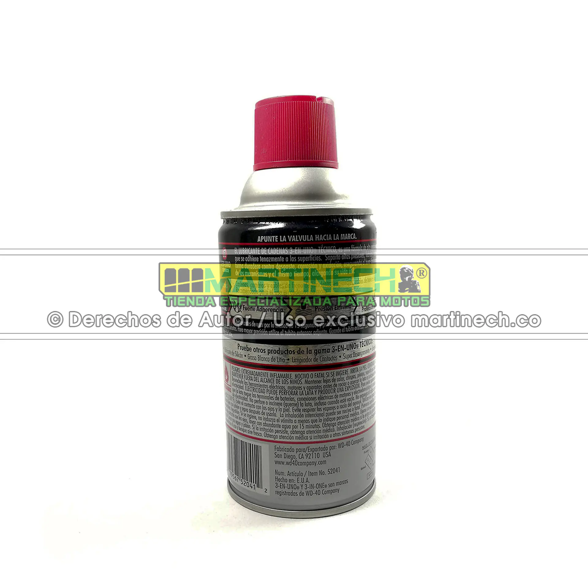 Lubricante Para Cadena 3 En 1 Alta Adherencia Técnico 1