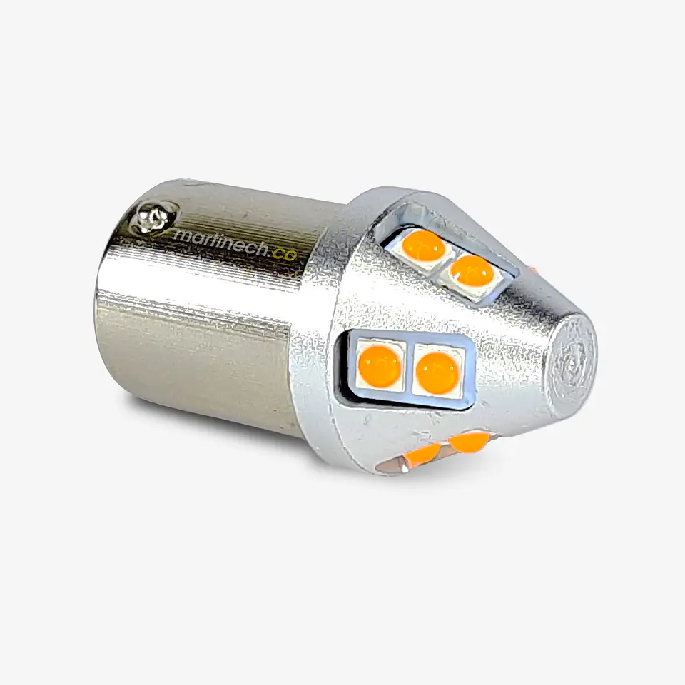 Bombillo Led Luz Direccional Ambar Amarillo Alta Intensidad Pata Rotada 1