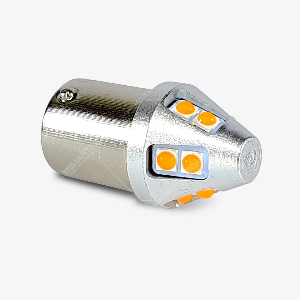 Bombillo Led Luz Direccional Ambar Amarillo Alta Intensidad Pata Recta 2