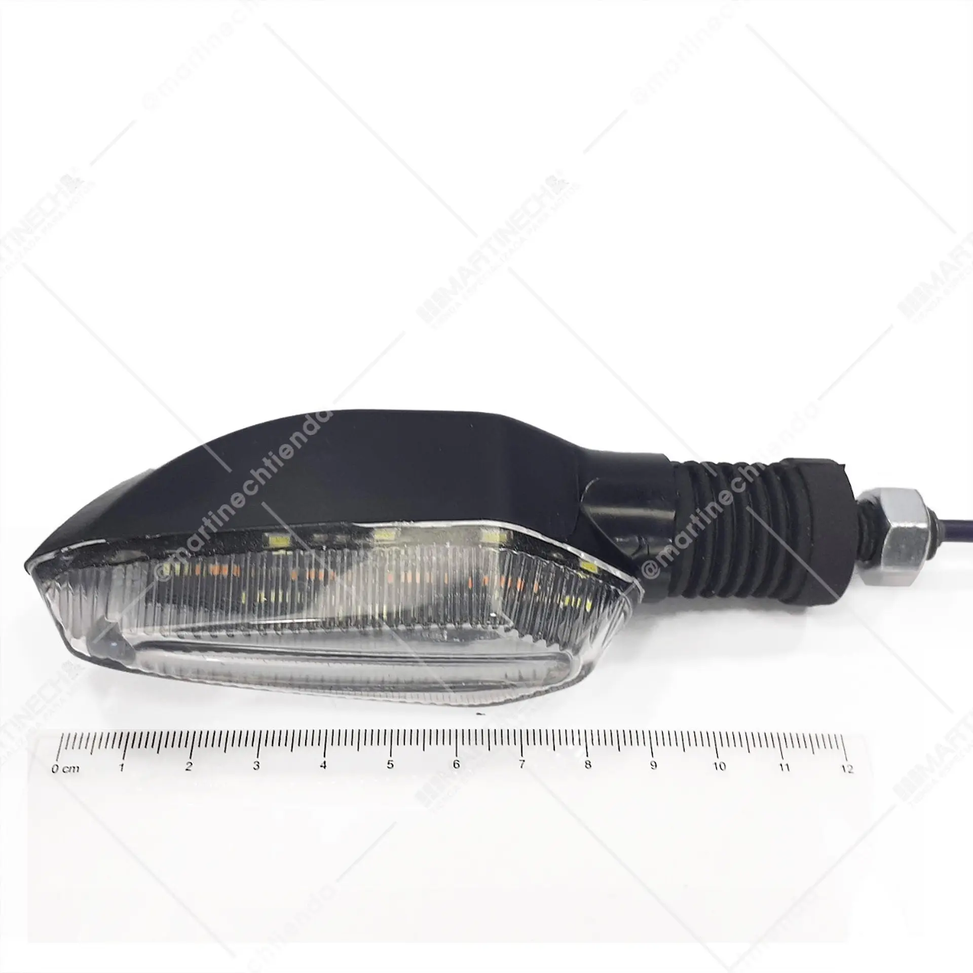 Direccionales Led Moto Ambar Brillante Kit X 4 Tipo Rizoma 4