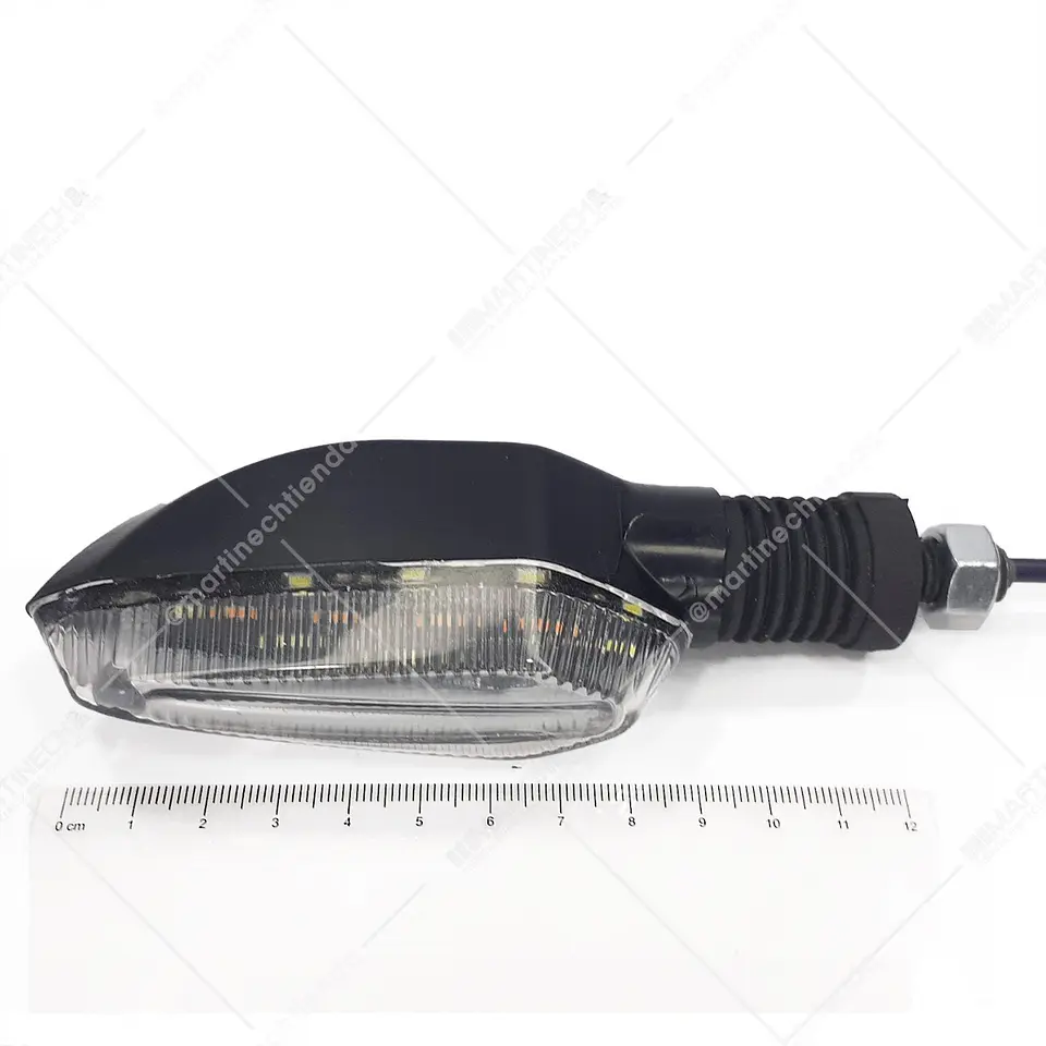 Direccionales Led Moto Ambar Brillante Kit X 4 Tipo Rizoma 4