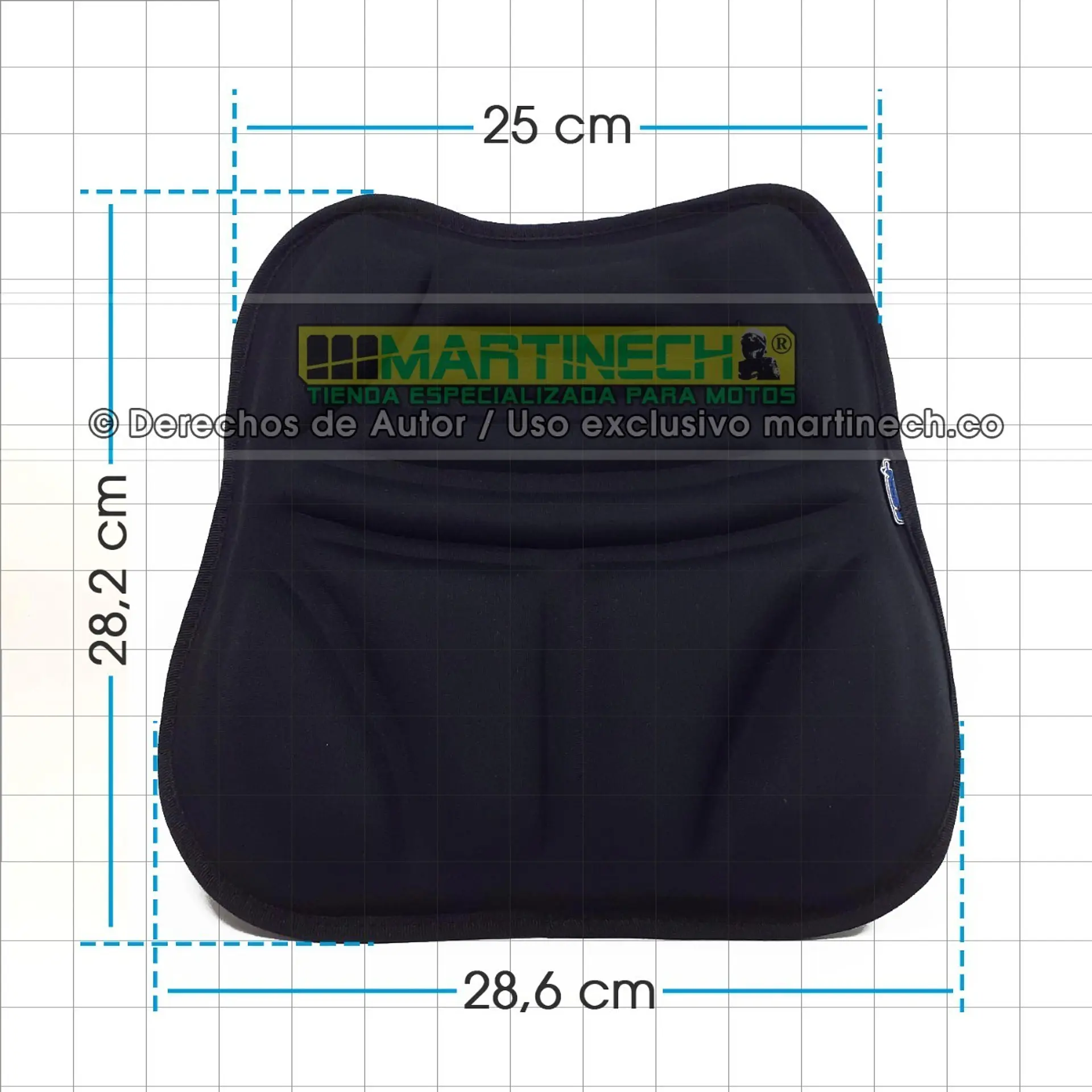 Cojín Silla Moto Piloto Viaje Memory Foam Comfort Seat 5