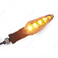 Direccionales Led Moto Ambar Brillante Kit X 4 Tipo Rizoma - thumbnail 6