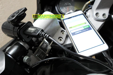 Cargador Moto Gps O Celular Doble Puerto Usb +soporte Espejo