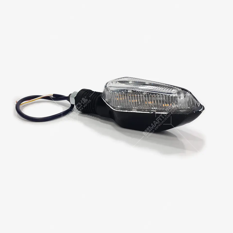 Direccionales Led Moto Ambar Brillante Kit X 4 Tipo Rizoma 9