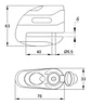 Candado Moto Freno De Disco Ifam Road 75 + Obsequios - Miniatura 4