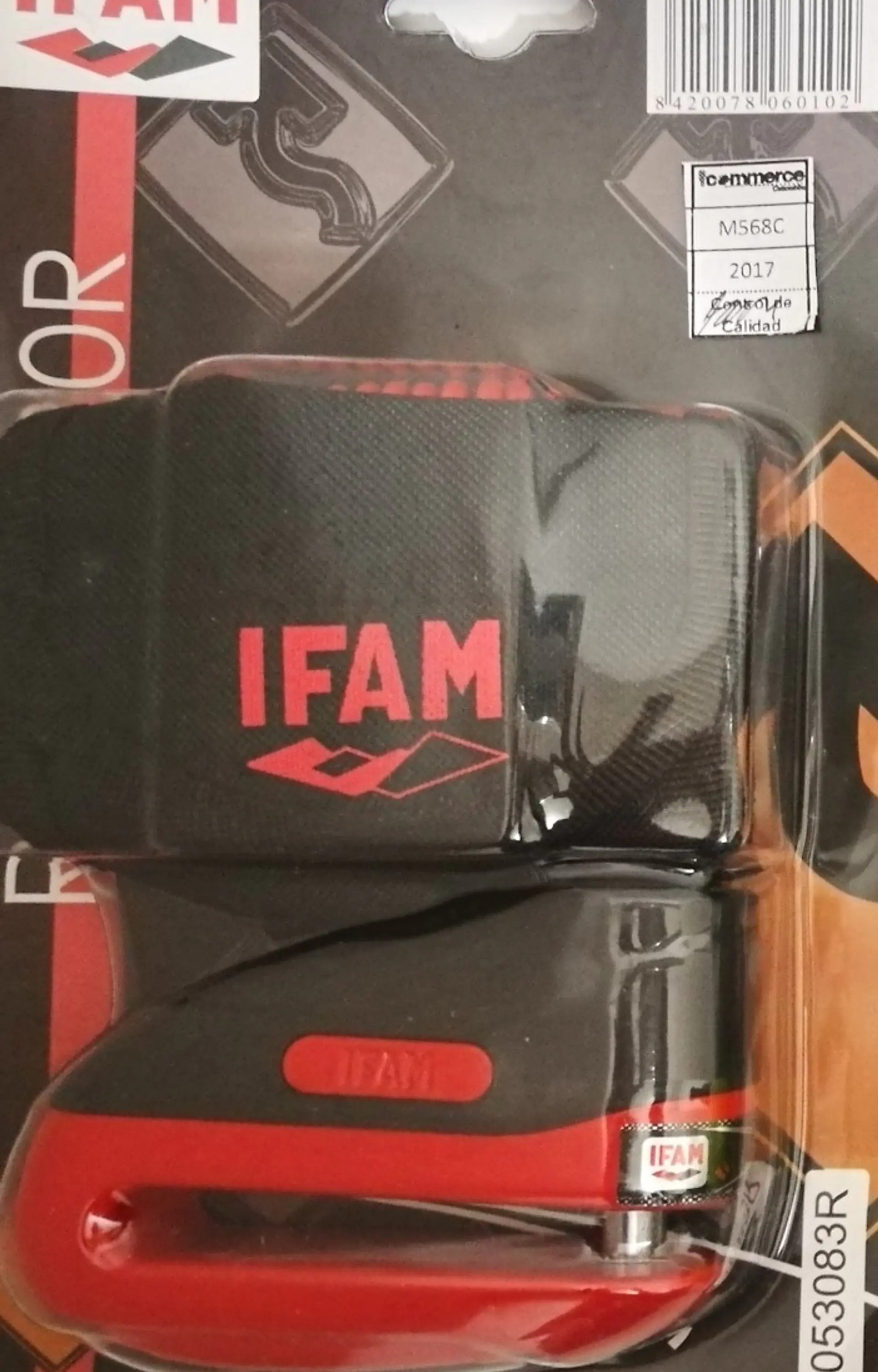 Candado Moto Freno De Disco Ifam Road 75 + Obsequios 7