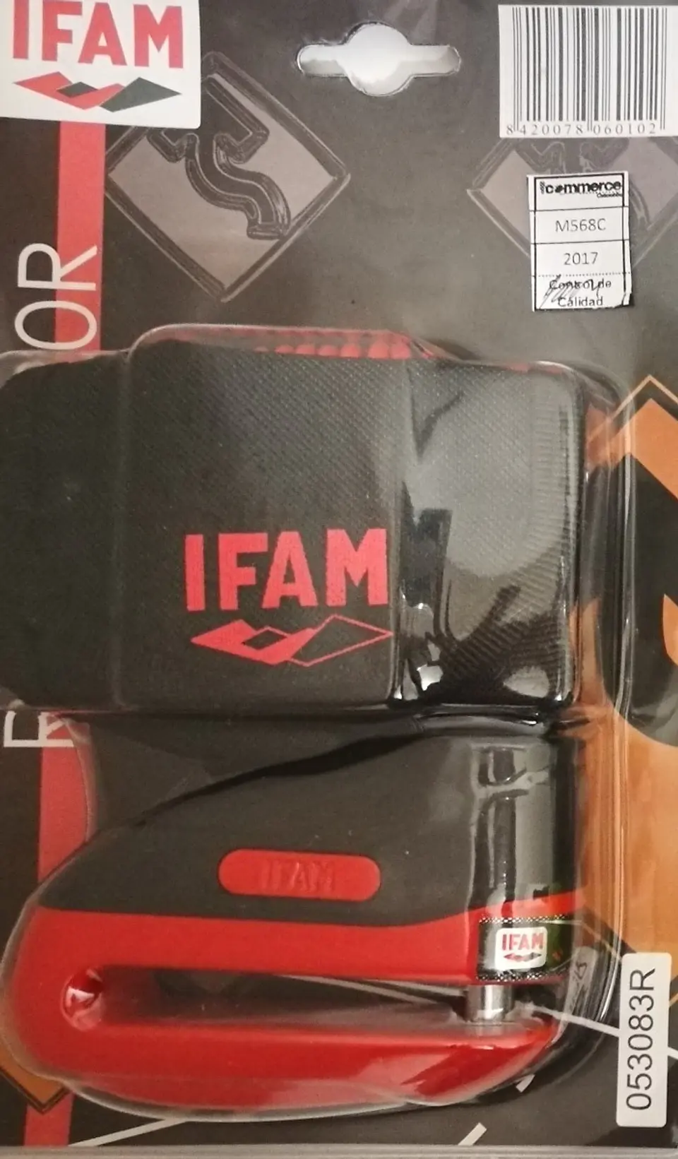 Candado Moto Freno De Disco Ifam Road 75 + Obsequios 7