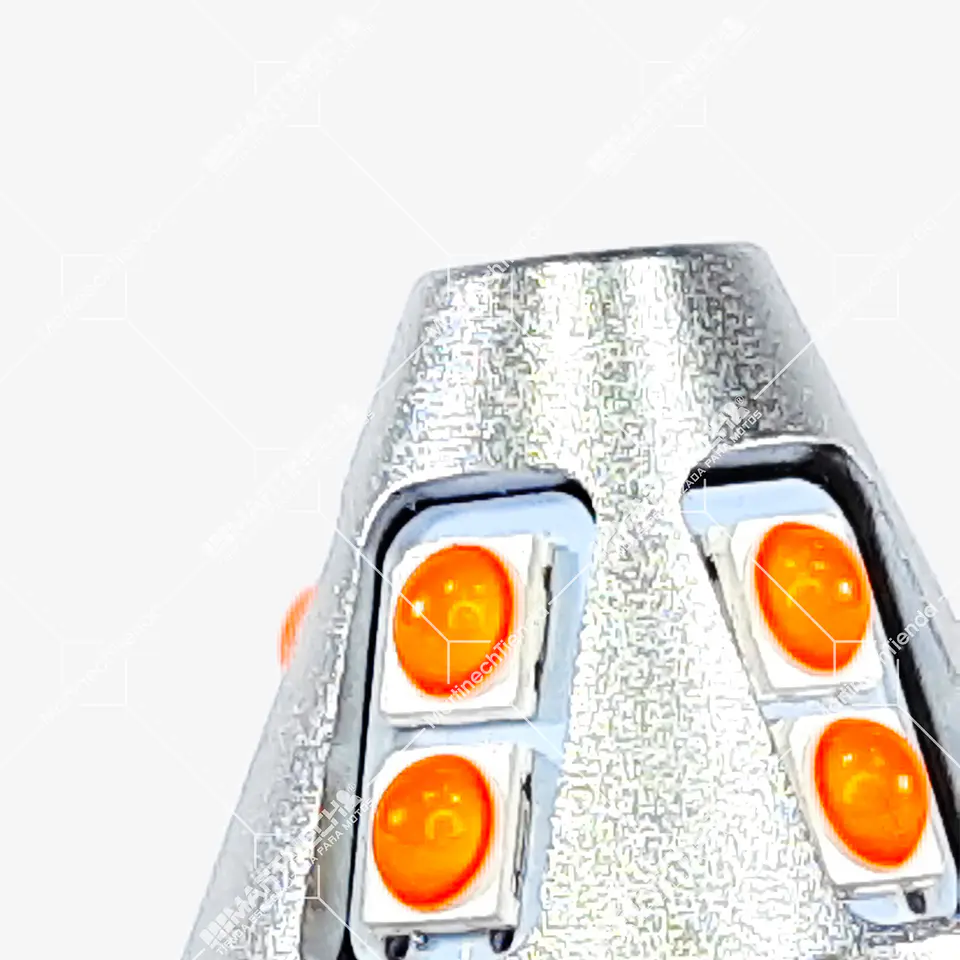 Bombillo Led Luz Direccional Ambar Amarillo Alta Intensidad Pata Recta 6