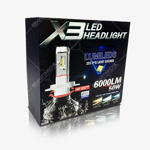 Kit Bombillos Led H11 Moto O Carro 50w Luz Blanca 6000k
