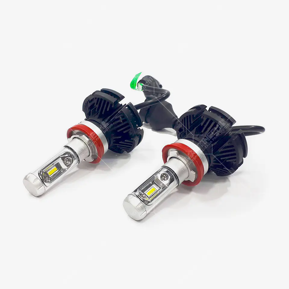 Kit Bombillos Led H11 Moto O Carro 50w Luz Blanca 6000k 3