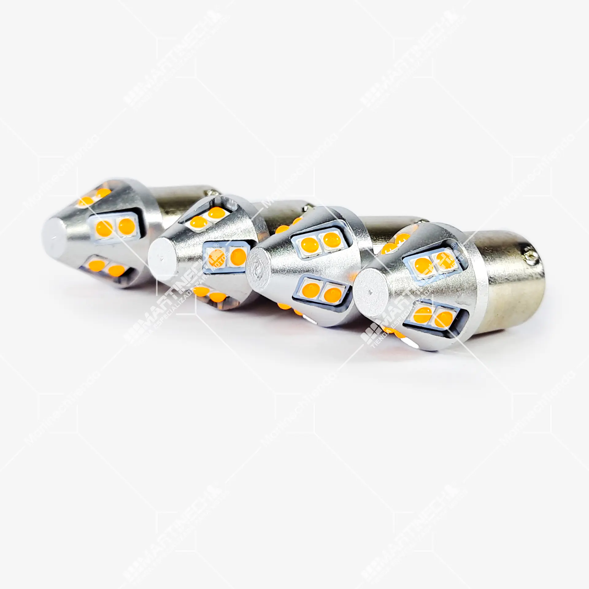 Bombillo Led Luz Direccional Ambar Amarillo Alta Intensidad Pata Rotada 8