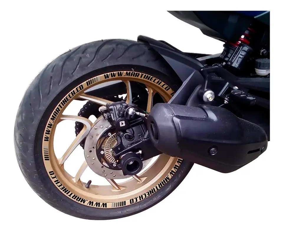 Slider Spools Dominar 400 Eje Llantas Delantero Y Trasero X4 8