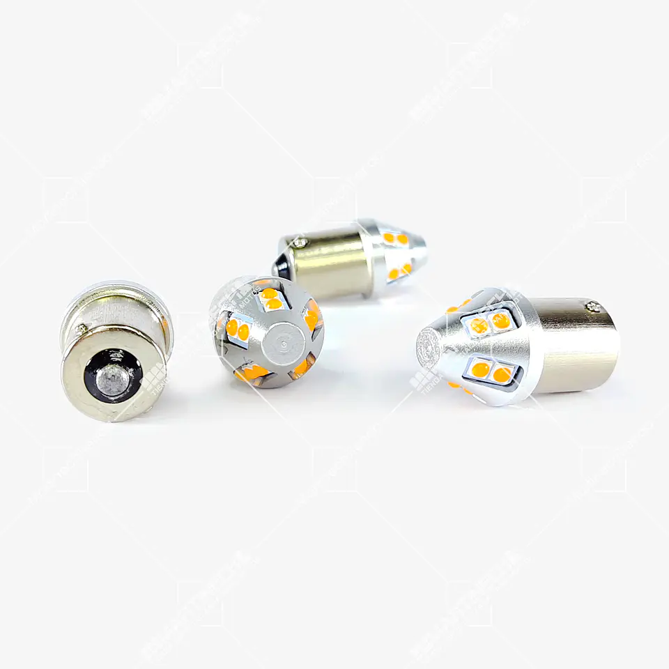 Bombillo Led Luz Direccional Ambar Amarillo Alta Intensidad Pata Rotada 9