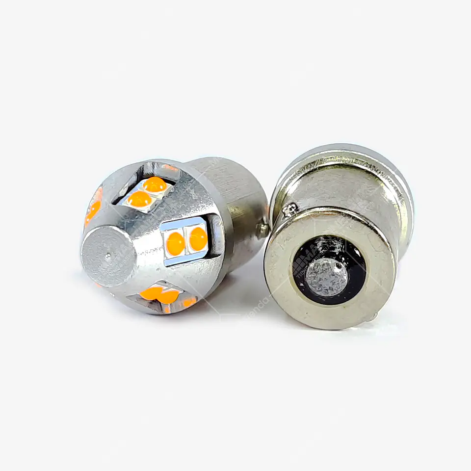 Bombillo Led Luz Direccional Ambar Amarillo Alta Intensidad Pata Rotada 10