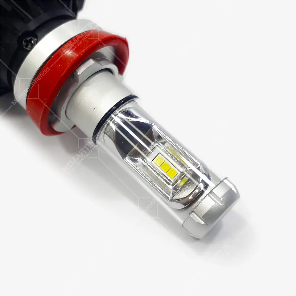 Kit Bombillos Led H11 Moto O Carro 50w Luz Blanca 6000k 6