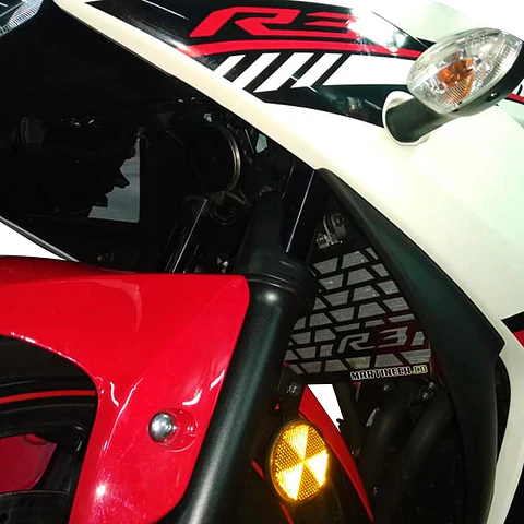 Yamaha R3 Protector Radiador Acero Inox Optima Ventilación