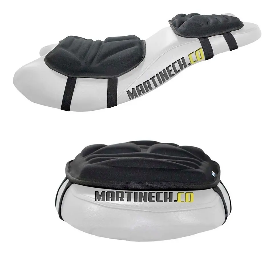 Cojín Para Moto Viaje Memory Foam Kit X 2 Comfort Seat 4