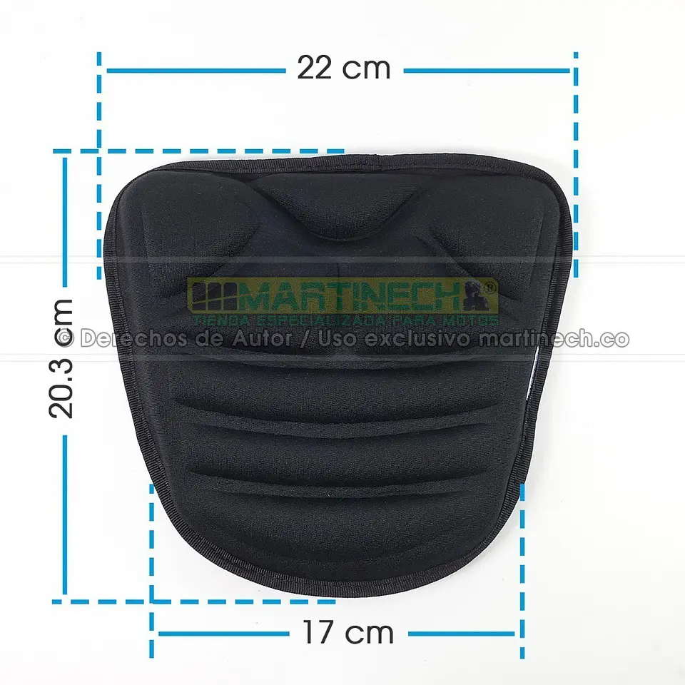 Cojín Para Moto Viaje Memory Foam Kit X 2 Comfort Seat 6