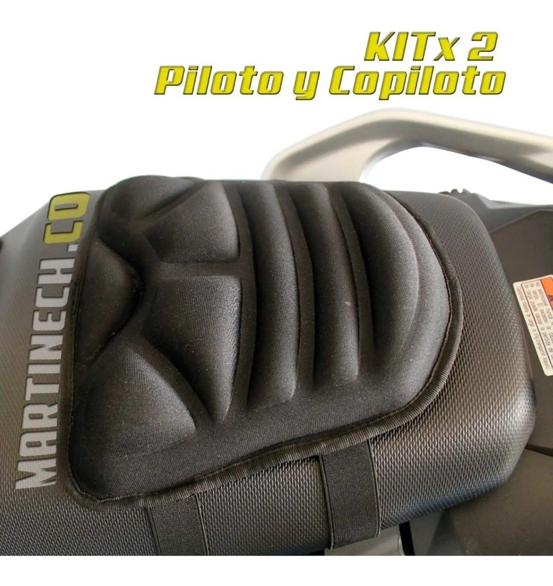 Cojín Para Moto Viaje Memory Foam Kit X 2 Comfort Seat 9