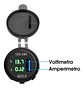 Socket Cargador Usb Qc3 Carga Rapida Voltimetro Carro O Moto - Miniatura 4