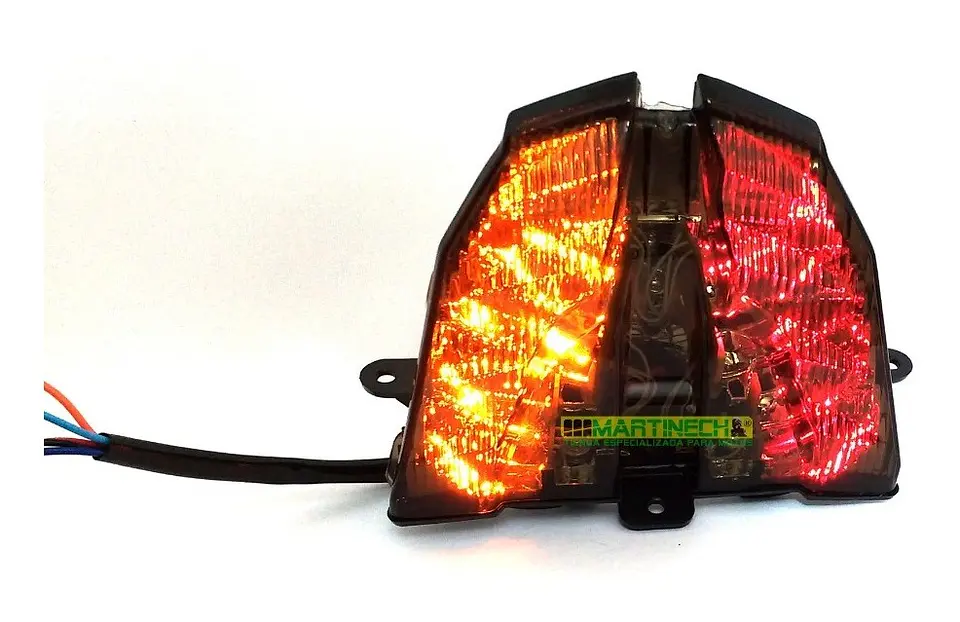 Stop Pulsar Ns200 As200 Direccionales Integradas Led Color Humo 6