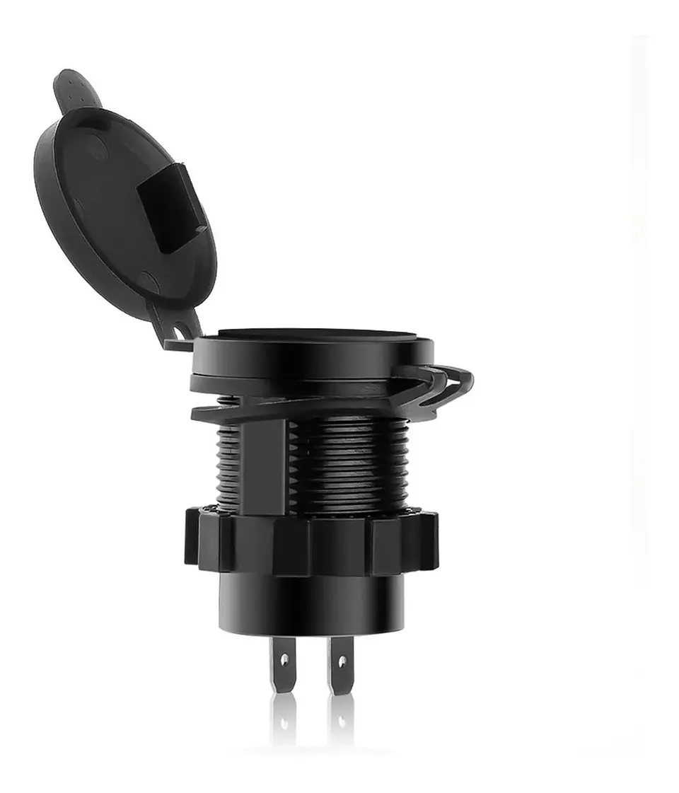 Socket Cargador Usb Qc3 Carga Rapida Voltimetro Carro O Moto 5