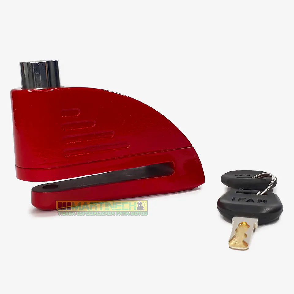 Candado Moto Alarma Freno De Disco Ifam + Obsequios 4