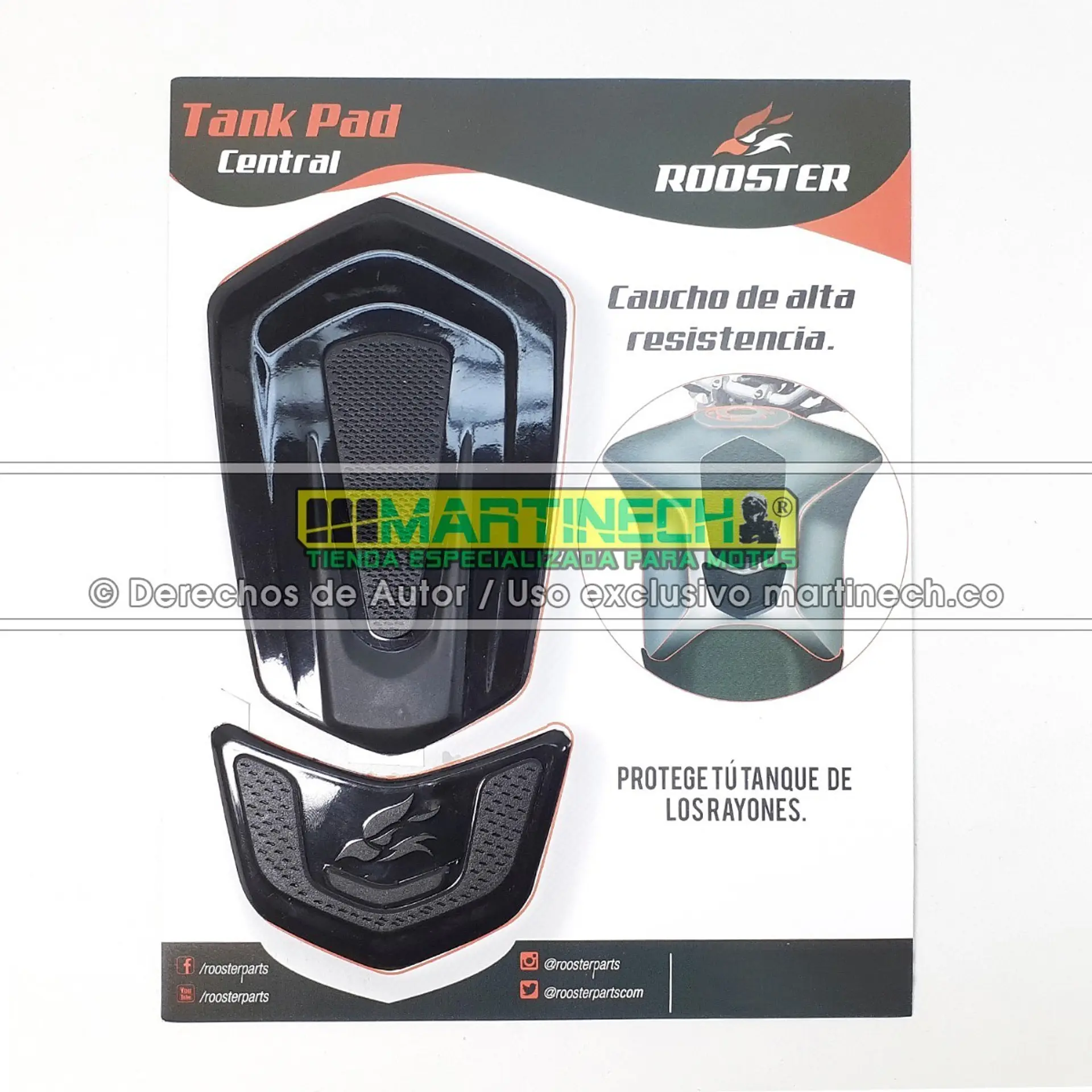 Stompgrip Protector Tanque Moto Caucho Tank Pad Antirayon 4