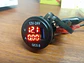 Socket Cargador Usb Qc3 Carga Rapida Voltimetro Carro O Moto - Miniatura 7