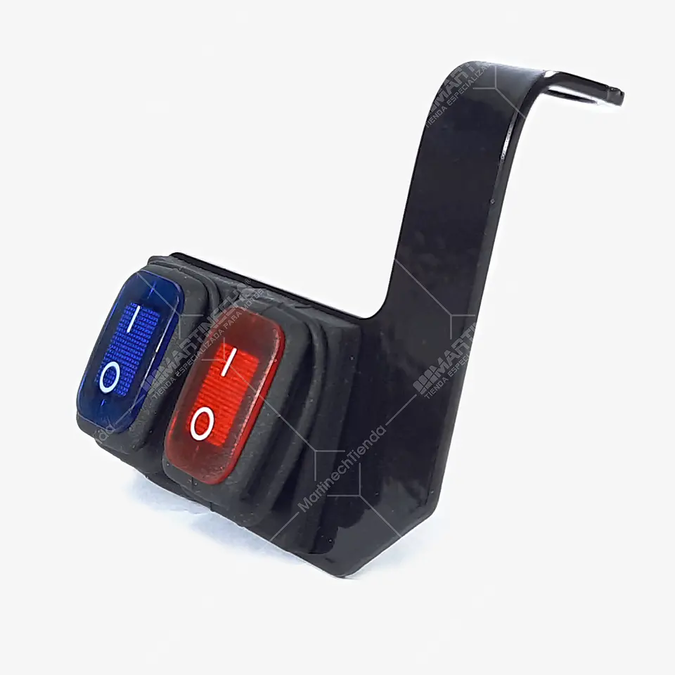 Switch X 2 Moto Suiche Interruptor On/off Con Testigo Piloto Derecho 3