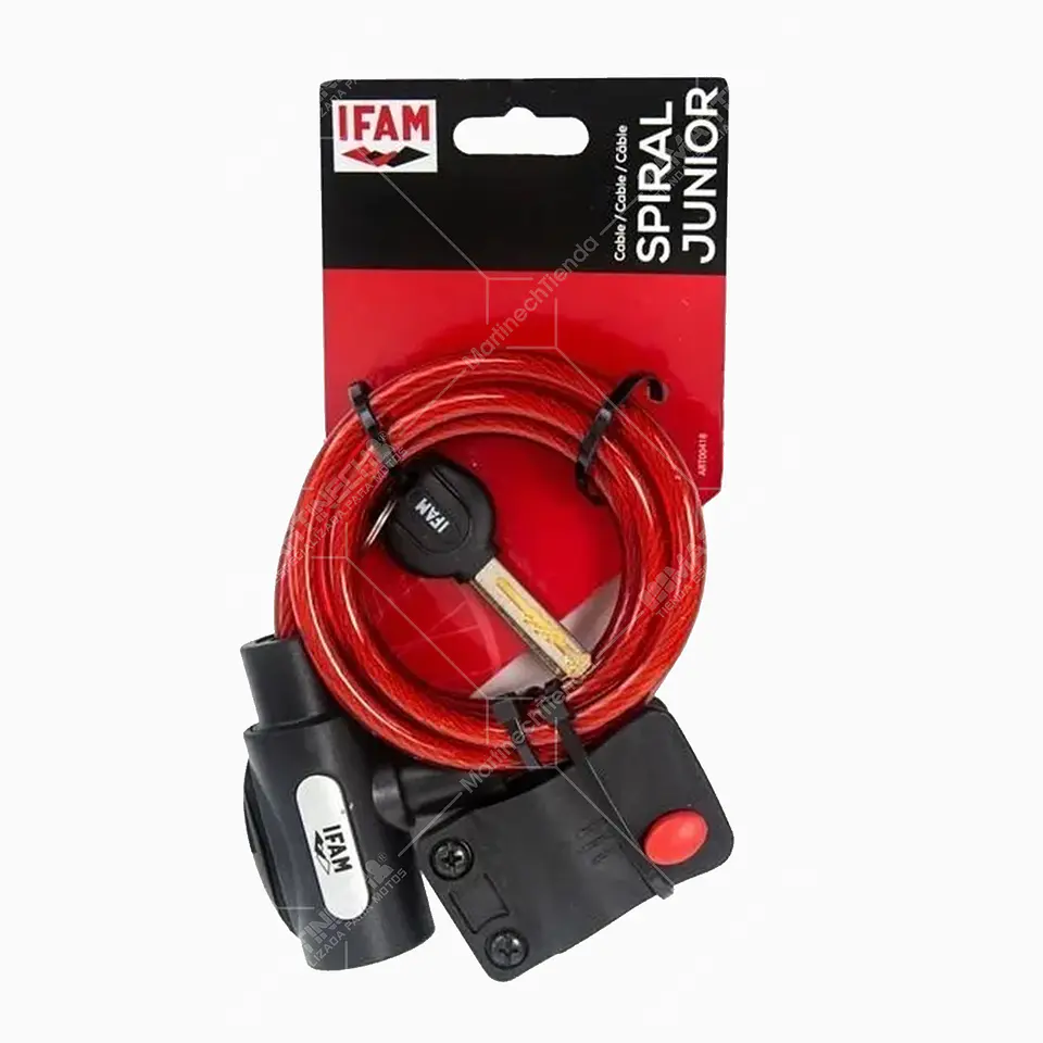 Guaya Seguro Ifam 180cm Acero Para Bicicleta Calidad Europea 1