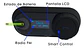 Intercomunicador Moto Lcd Impermeable + Bluetooth + Fm - Miniatura 4