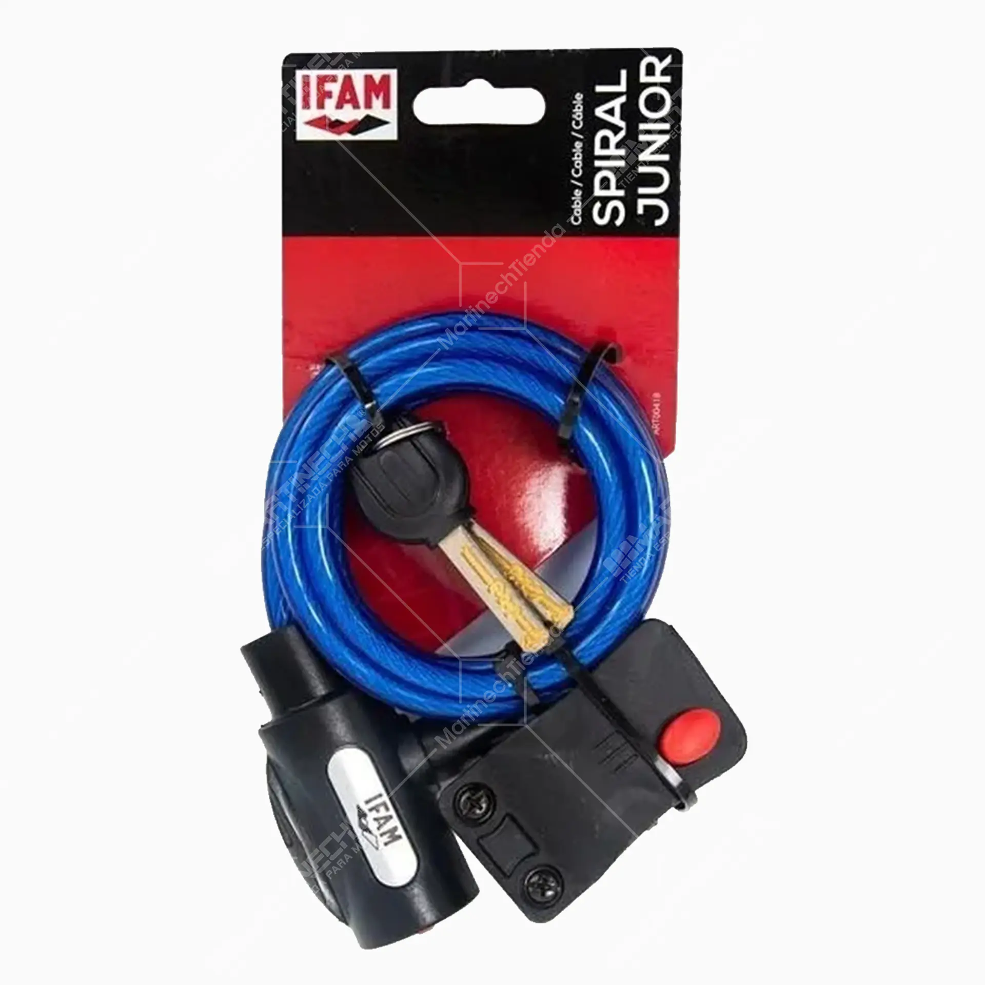 Guaya Seguro Ifam 180cm Acero Para Bicicleta Calidad Europea 2