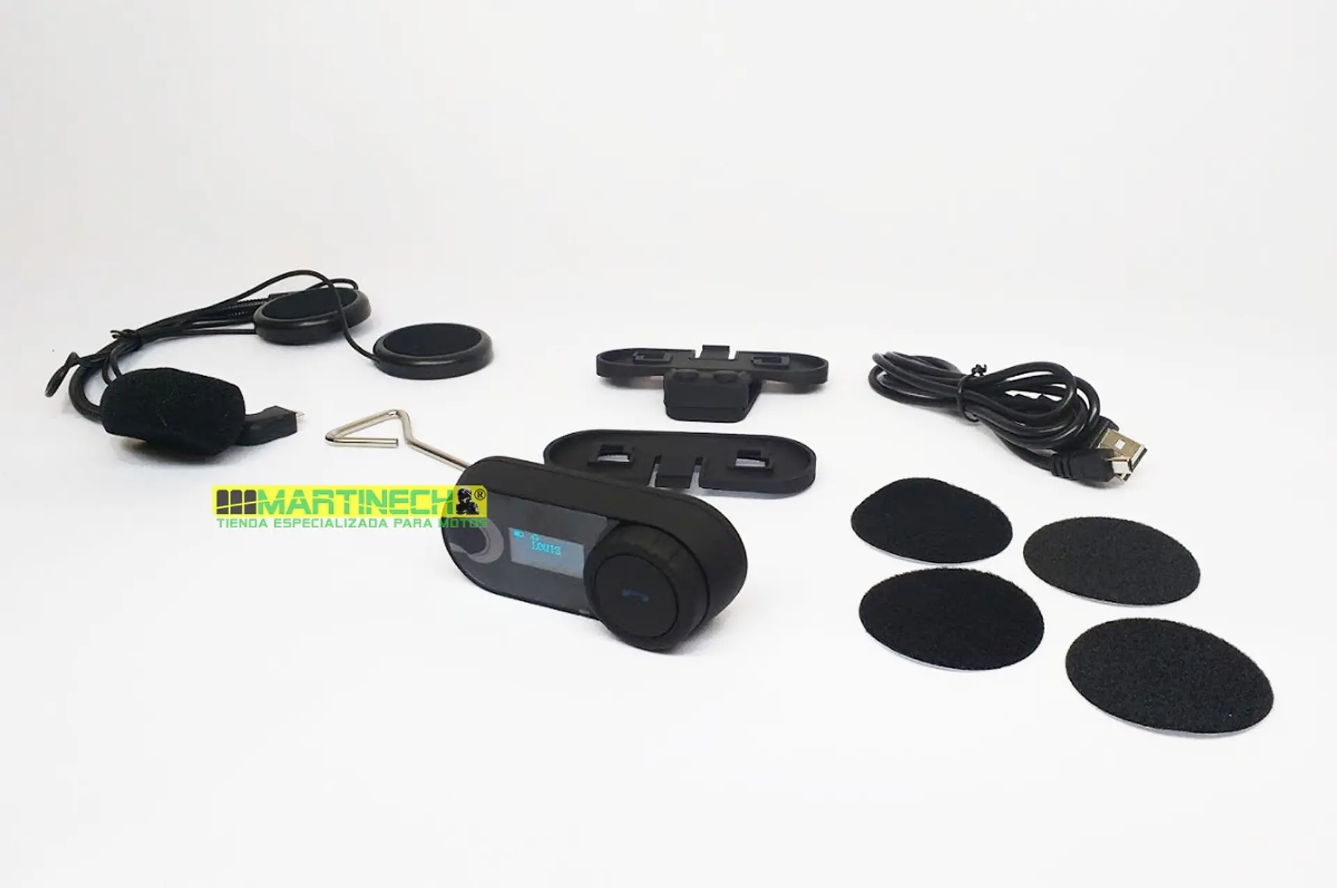 Intercomunicador Moto Lcd Impermeable + Bluetooth + Fm 6