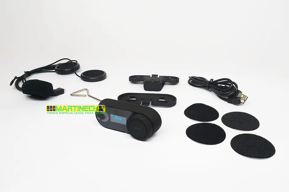 Intercomunicador Moto Lcd Impermeable + Bluetooth + Fm 6