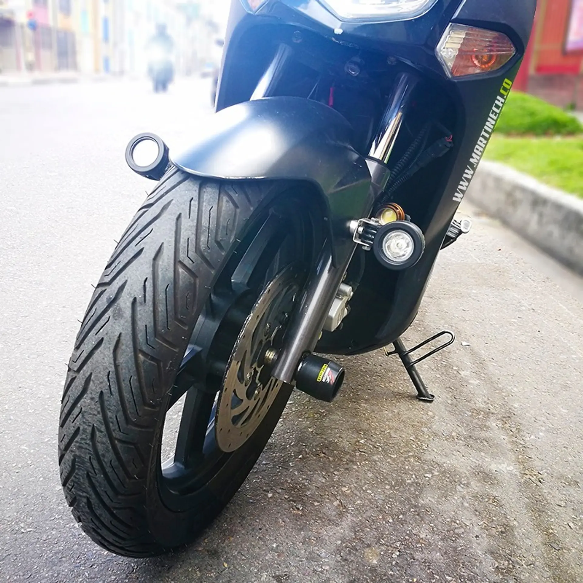 Slider Moto Eje Llantas Delantero Y Trasero O Defensa 4 Und 6
